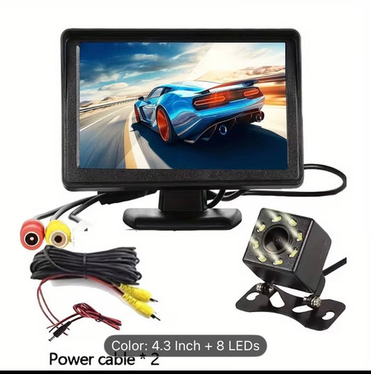 8 LED HD Reversing Camera Kit with 4.3 Inch Monitor