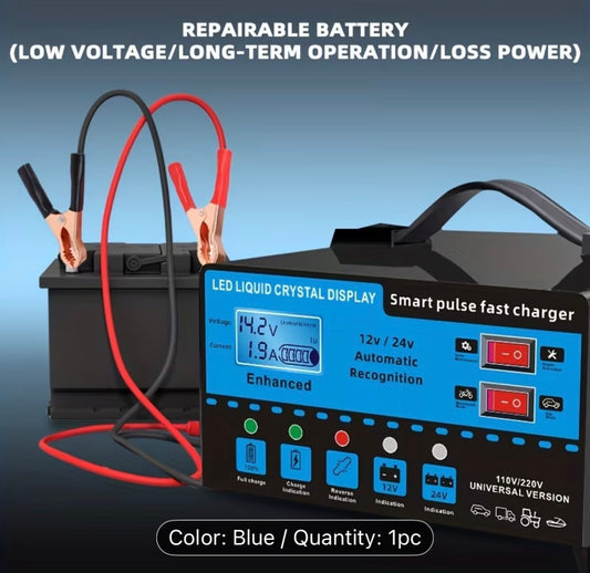 12V And 24V Smart Universal Battery Charger Inverter