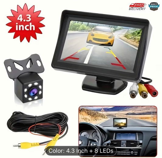 8 LED HD Reversing Camera Kit with 4.3 Inch Monitor